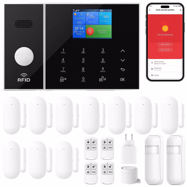 Sistema di allarme, connettività WLAN, supporto multilingue, 4G