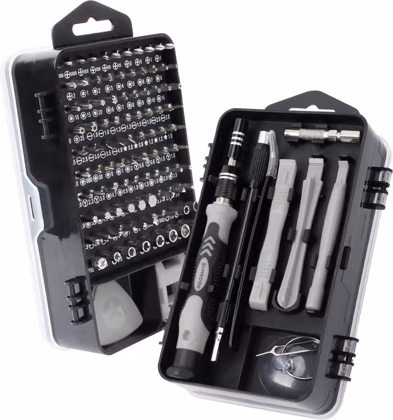 Set di cacciaviti di precisione 122 in 1 mini kit di utensili Torx T2 T5 T6 T8 T9, impugnatura ergonomica, punte magnetiche, scatola di conservazione9230
