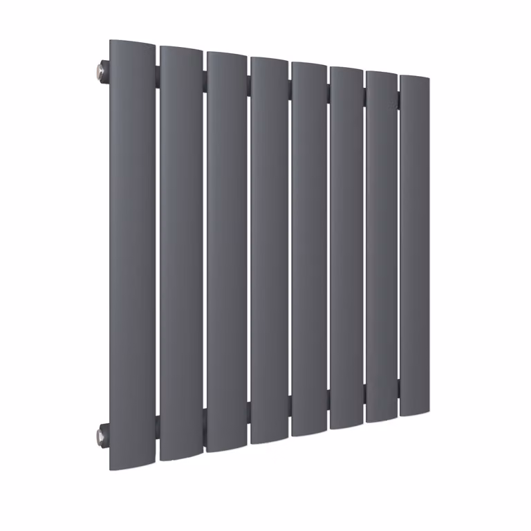 SONNI, radiatore a pannello singolo, collegamento laterale, 630x616 mm, colore antracite, senza resistenza elettrica