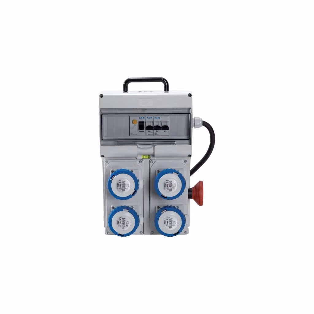 Quadro di distribuzione Fanton 4P Cee 220V IP65 con pulsante di emergenza Fme 74.120 – 2