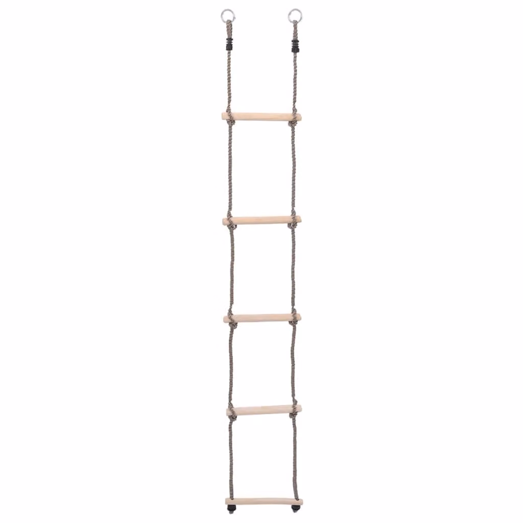 Scala a 5 Gradini 210 cm in Legno Massello di Pino