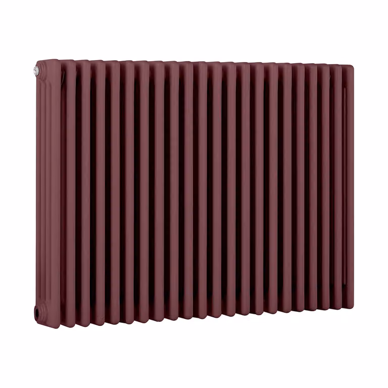 Radiatore Orizzontale a Colonne (4 Colonne) 750mm x 1010mm - Rosso (Booth Rosso) - Regent