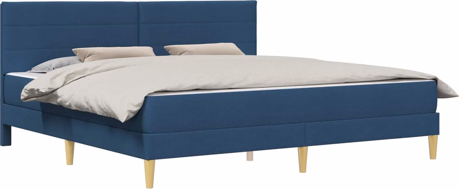 Struttura del letto Blu 180 x 200 cm Poliestere