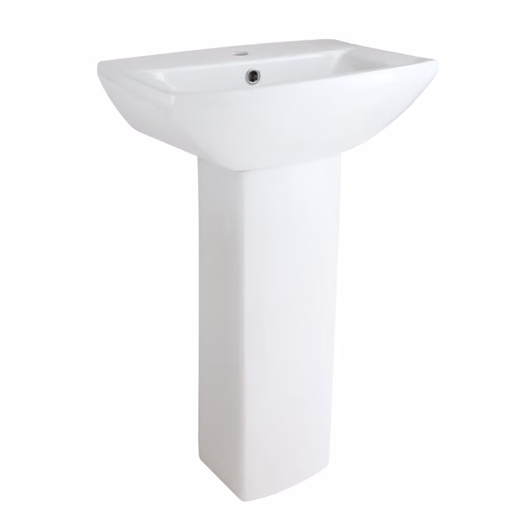 Lavabo su Colonna Moderno da 500mm - (1 foro per Rubinetteria)