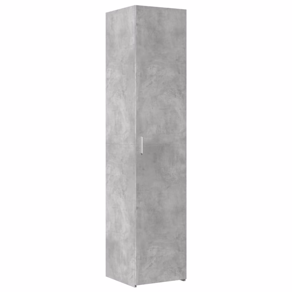 Credenza Grigio Cemento 40x42,5x185 cm in Legno Ingegnerizzato
