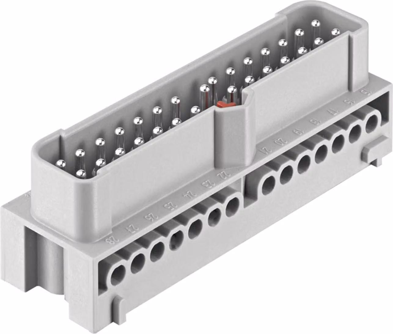 HARTING Han-Eco Mod.28E Inserto maschio (M) Connessione a vite, 28 poli+PE 500V, 16A - 1 pezzo