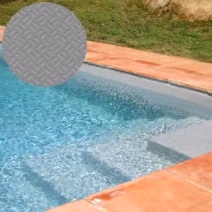 Rotolo Antisdrucciolo Elbtal in PVC Grigio H 1,65 m x 10 m