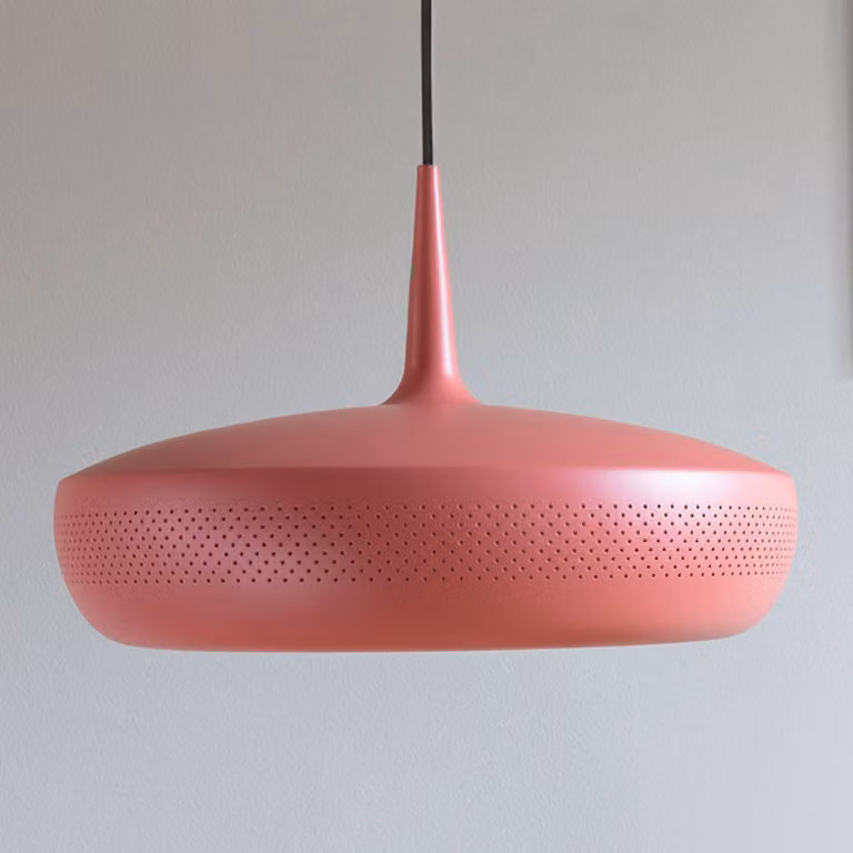 UMAGE Lampada a sospensione Clava Dine, dimmerabile, Rosso, Soggiorno / Sala da pranzo, Alluminio, Lampada a sospensione