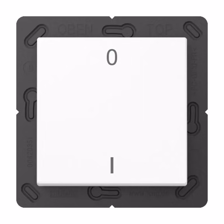 Jung ENOA590-01WW Trasmettitore da parete wireless EnOcean con simboli 0 I bianco alpino