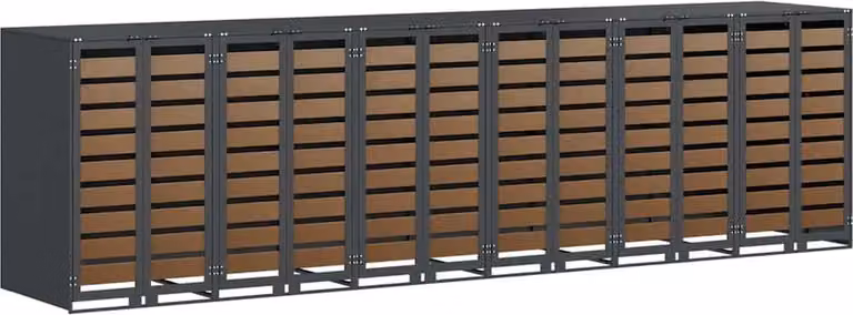 Contenitore per Rifiuti per 3 Bidoni 340 x 77.5 x 115.5 cm