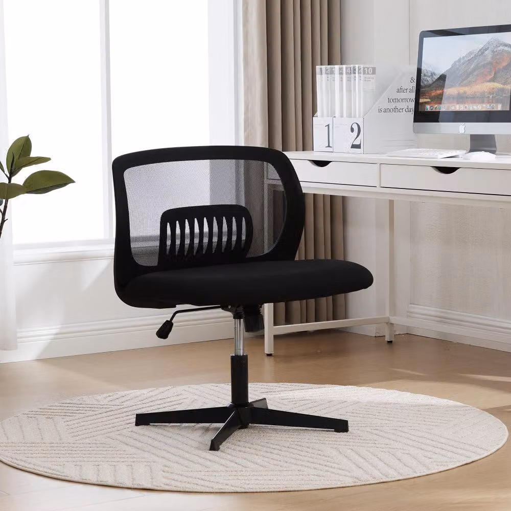 Sedia da ufficio senza braccioli - Sedia ergonomica per ufficio - Sedia per computer - Sedia da ufficio per uso domestico