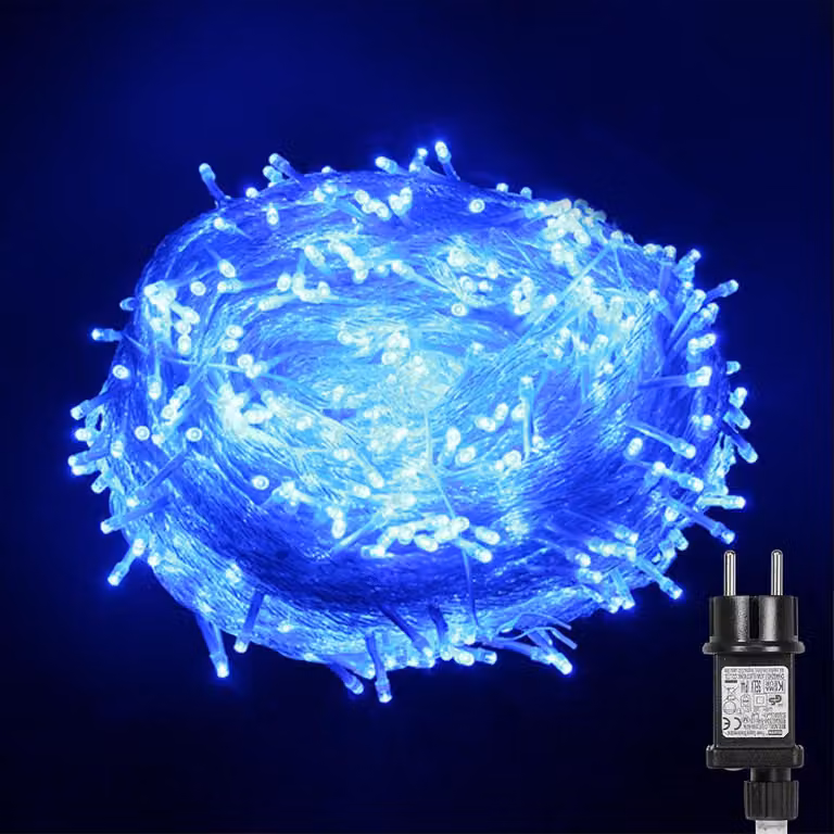 100m 800 LED Fairy Lights 8 modalità di luce impermeabile Fairy Lights Indoor Garden Party Natale Halloween Wedding Decoration, Blu