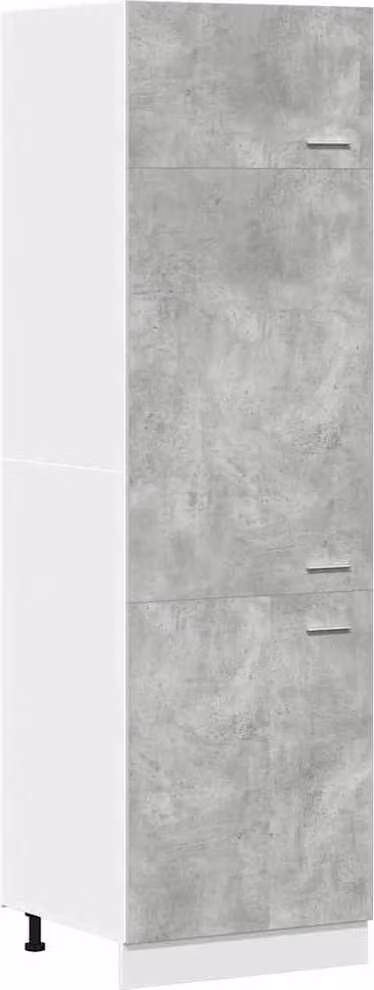 Mobile per Frigo “Lyon” Grigio Cemento 60x57x207 cm