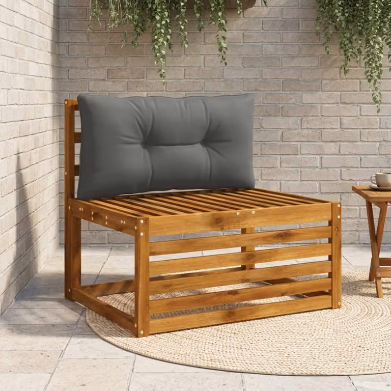 Cuscino per schienale vidaXL PUTTEN in 100% poliestere, colore antracite