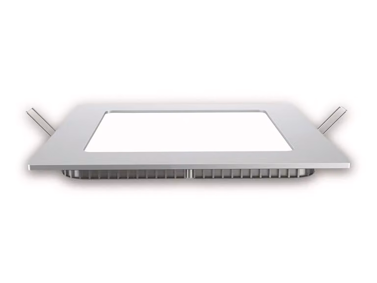 Pannello LED da incasso quadrato 6W +Driver - Mod. VT-607 SQ SKU 4863 - Bianco Caldo 3000K