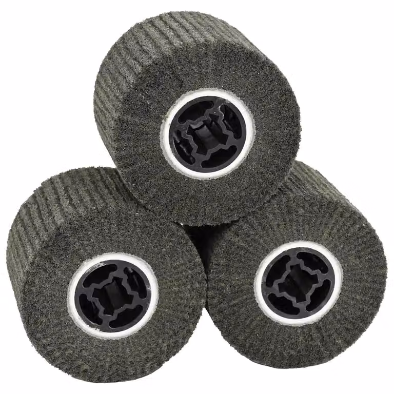 Set di 3 rulli abrasivi vidaXL in plastica, colore nero e marrone, L/P/H: 12 x 12 x 10 cm