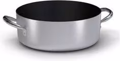Casseruola antiaderente in alluminio Ballarini Professionale Serie 2000, Nero e Argento, Diametro: 28 cm