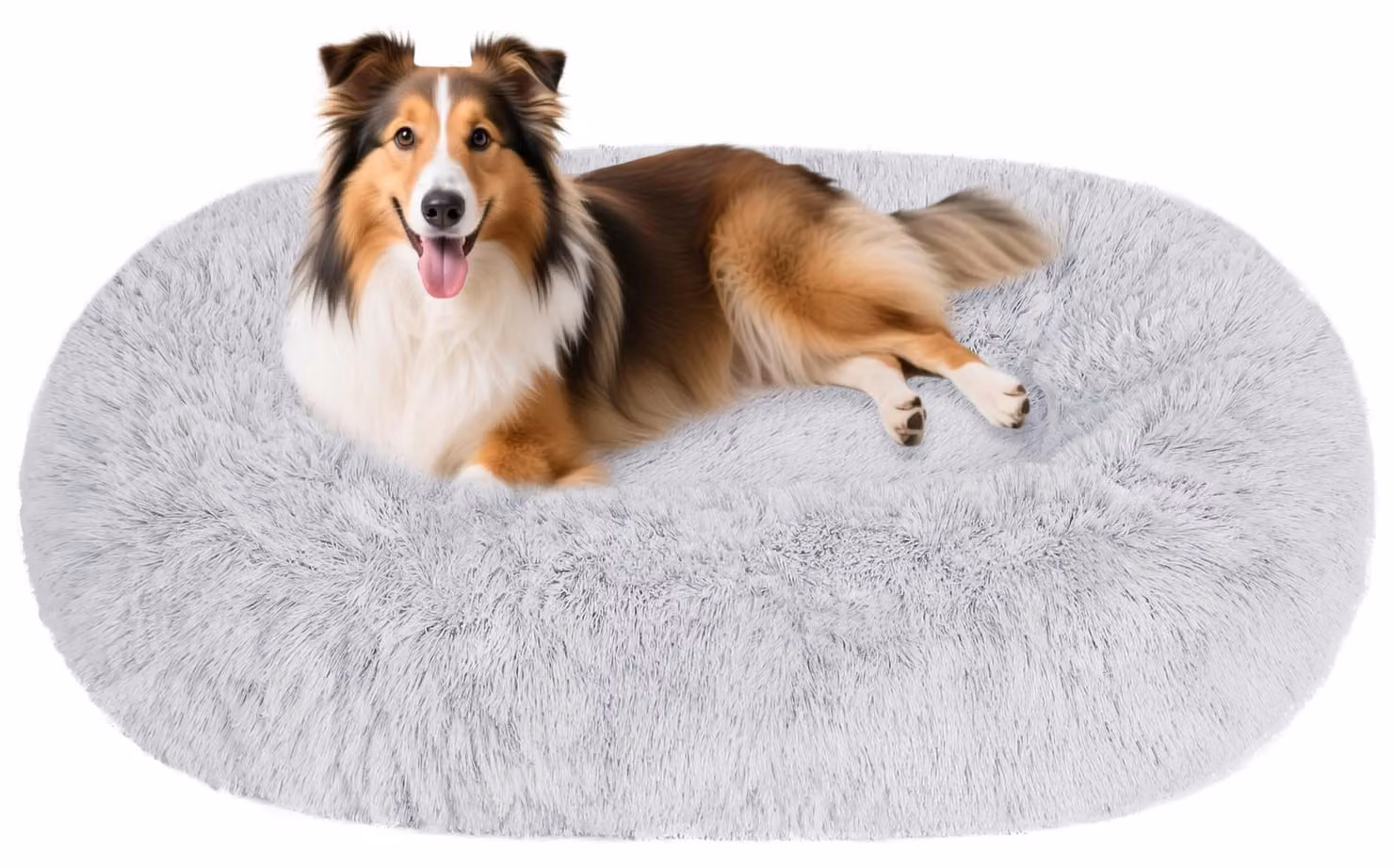 Solidchoice - Cuccia per cani, 80 cm, grigio chiaro, con base antiscivolo