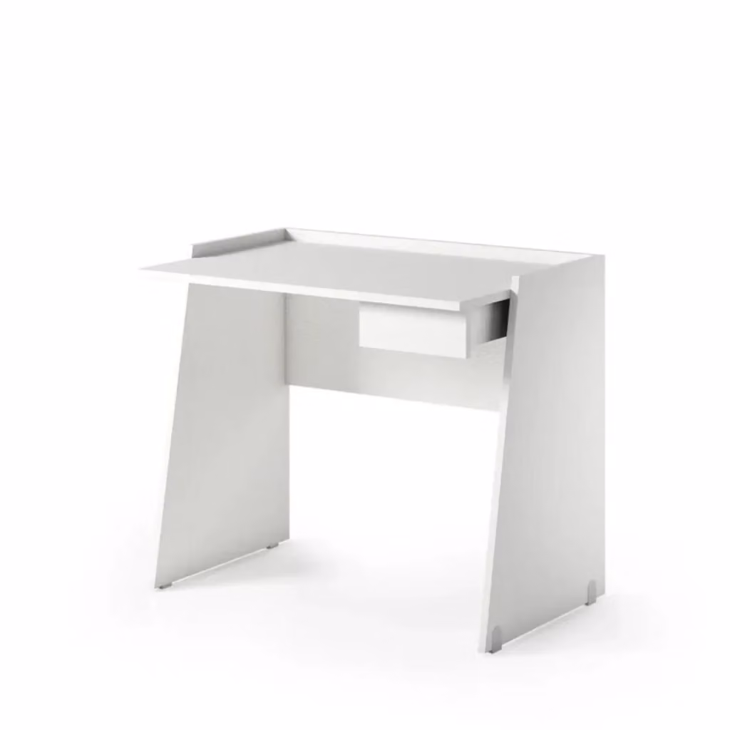 Scrivania Moderna THE WHITE STONE Bianca con Cassetto per Home Office e Studio L/P/H: 90 x 60 x 80 cm – 2