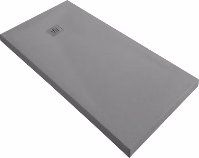Piatto doccia grigio mineral marmo resina antiscivolo h 3,5 cm *** misure l120 x p70 x h3,5 cm, confezione 1