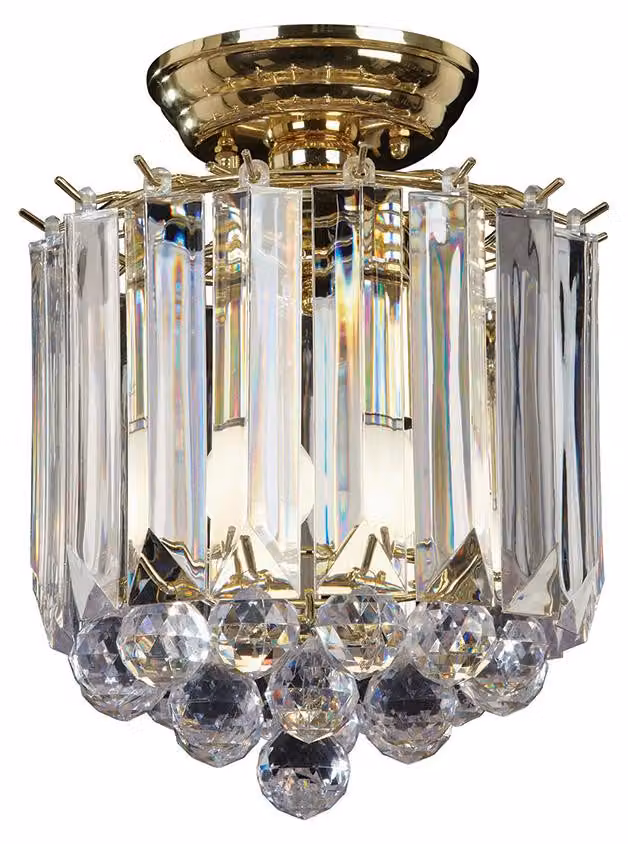 Lampada a sospensione FARGO in ottone 2xE14x15W, acrilico, dimensioni: 30x24x24 cm, IP20, Endon