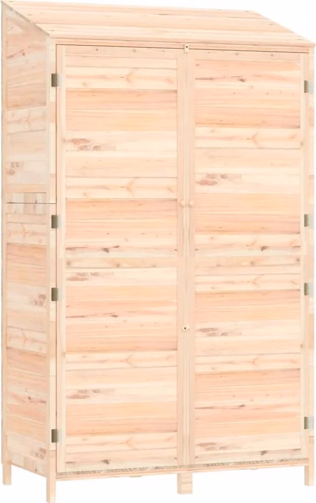 Capanno da Giardino 102x52x174,5 cm in Legno Massello di Abete