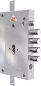 Cilindro europeo CR 2655 x 28 con serratura a tre chiavi, colore argento