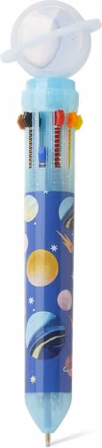 Penna a sfera multicolore Pianeti dmail con 10 colori per uso scolastico