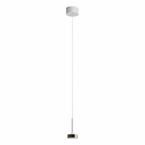 Hole - Lampadario a sospensione a LED, 7 W, 38 °, 3000 K, CRI90, in alluminio, colore: Bianco/Bronzo, sospensione per illuminazione d'accento, gruppo Rossini