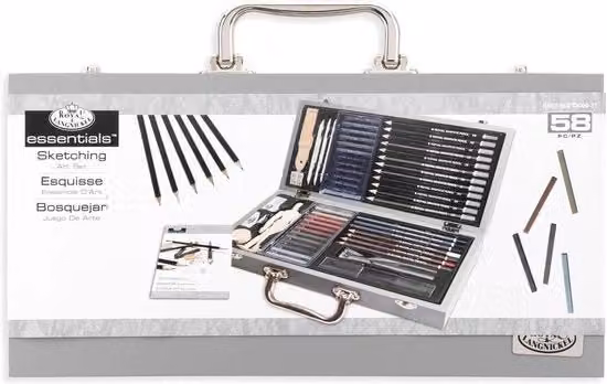 Scatola deluxe per dipinti e schizzi multicolore per artisti e adulti