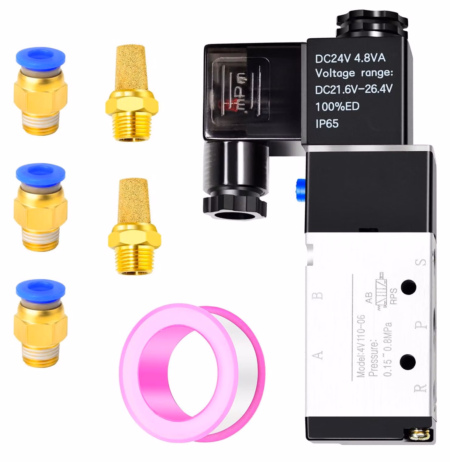 Elettrovalvola pneumatica a 5 vie, 2 posizioni, con attacco da 1/4" BSP