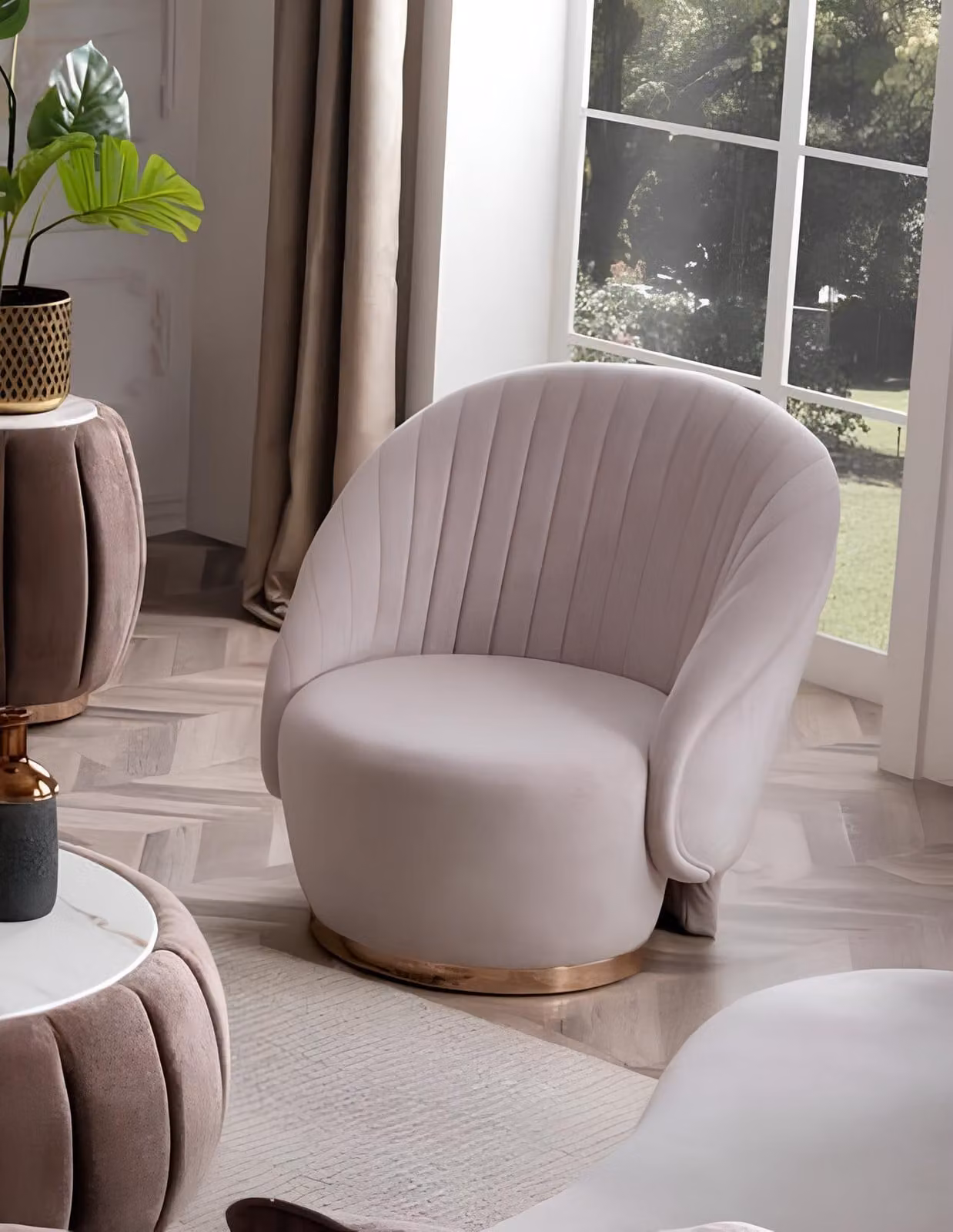 Sessel Relax Stuhl Lehnstuhl Stühle Polster Einsitzer Möbel Stoff Textil