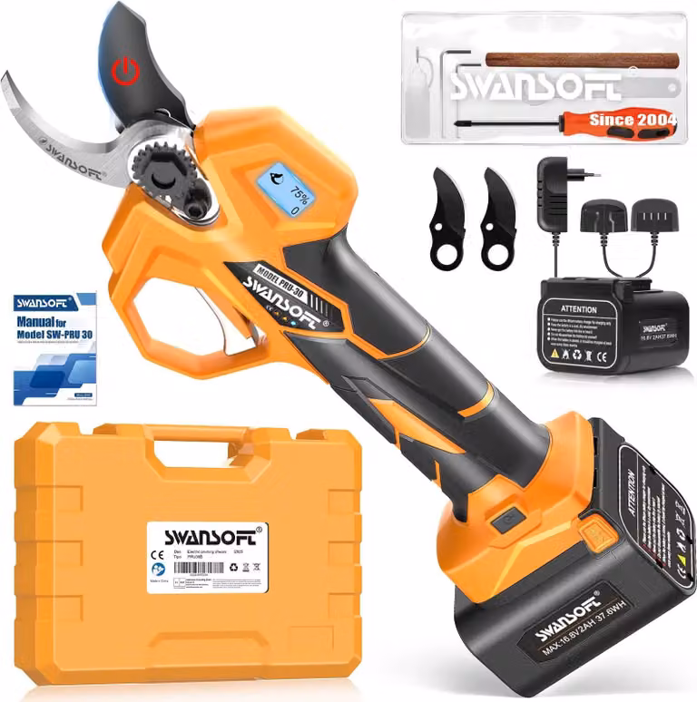 Potatori elettrici, motore brushless, due batterie da 2 Ah, due batterie