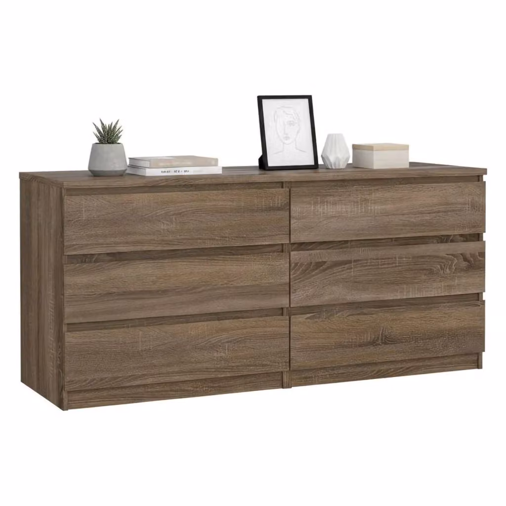 Credenza Joyce DMORA in Rovere, Buffet e Madia da Soggiorno o Cucina, L: 154 cm, P: 50 cm, H: 68 cm – 2