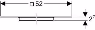 Geberit 359119001 Pluvia piastra di connessione universale