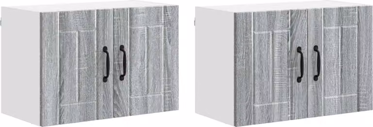 Armadietto a muro LUCCA 2 pcs Grigio Sonoma 60 x 31 x 40 cm