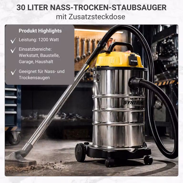 30 l Nass Trockensauger Taifux | Nasssauger | Industriestaubsauger