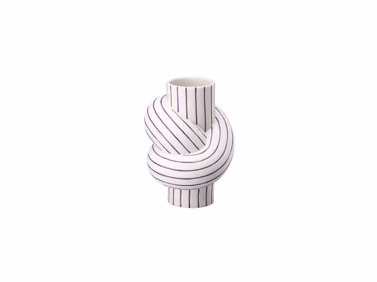 Node Stripes Vaso 12 cm - Plum