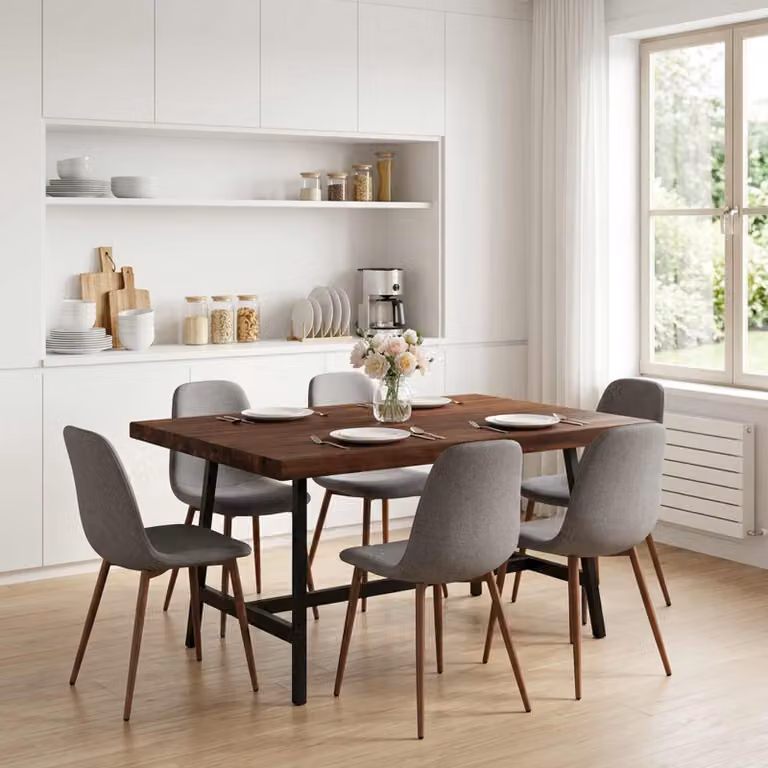 Piano del tavolo rettangolare in legno di acacia vidaXL, colore marrone, L: 80 cm, P: 70 cm, H: 3 cm