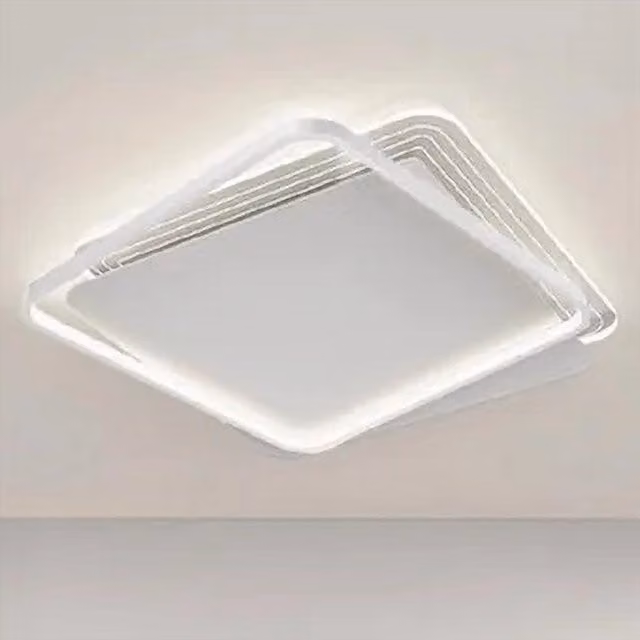 Plafoniera LED Trade Shop Quadrata Moderna Bianco 35W Luce Naturale