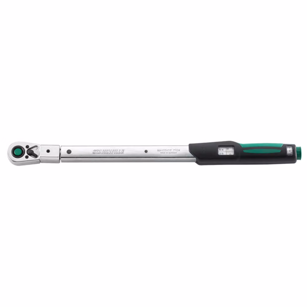 Chiave dinamometrica Stahlwille Service MANOSCOPE con cricchetto QR fisso n. 730NR/20QR FK 40-200 N-m unità quadra 1/2"