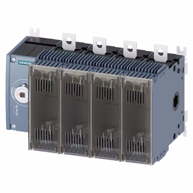 Interruttore sezionatore Siemens con fusibile da 250 A, serie 3, a 4 poli per fusibile NH misura 0 3KF34250LF11