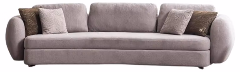 Elegante Graue Wohnzimmer Couch Polstersofa Designer Textil Sofa