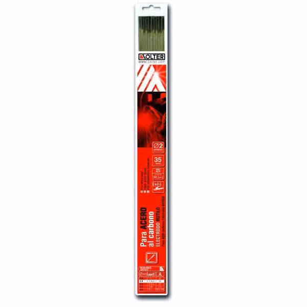 Elettrodi Solter Ø 2 mm Acciaio al carbonio Rutilo (35 pezzi)