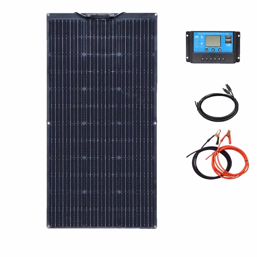 Kit di pannelli solari, 200W, alta efficienza, moduli fotovoltaici flessibili. Kit di pannelli solari da 100W