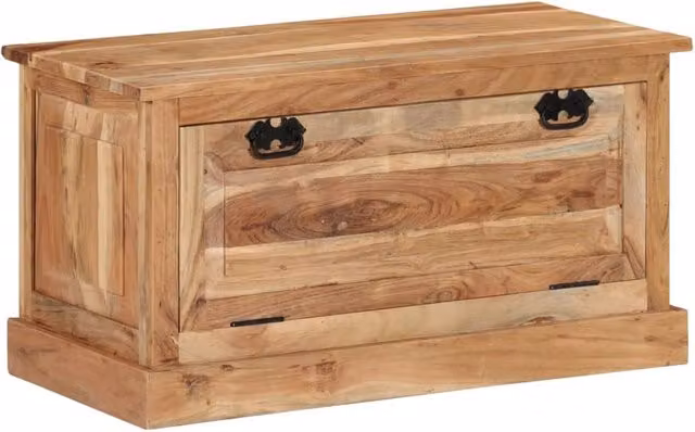 Panca portascarpe 85 x 40 x 45 cm in legno massello di acacia 02_0010916