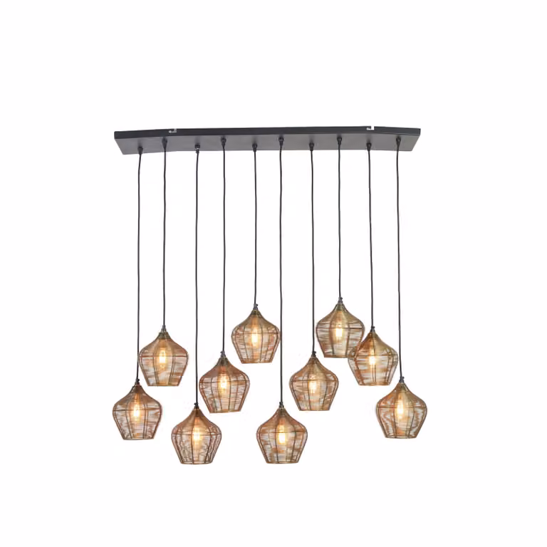 Lampada a sospensione - oro - Alvaro - metallo - lampada a filo - E27 - 2956918 - Light & Living