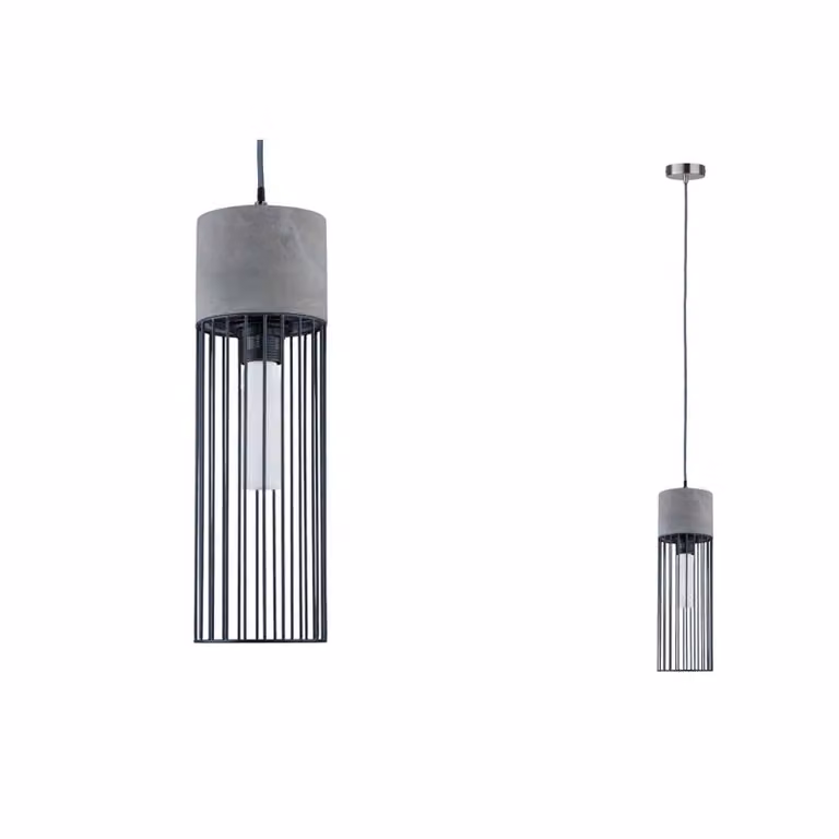 Paulmann Neordic Henja Concrete Luce a sospensione Grigio Ferro 79618 Rotondo