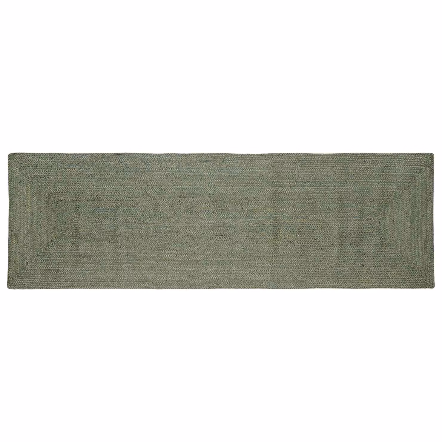 Tappeto da area moderno in juta verde oliva vidaXL L 200 cm x P 80 cm