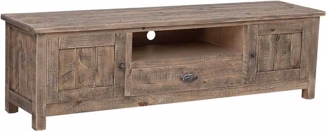 Mobiletto basso in legno marrone 160x40x46,5h cm